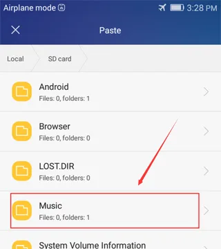 Sincronizzazione della musica su un giocattolo Enjox su Android (passo 1)